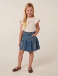 Tina Flutter Girls T-Shirt - 10-12 Yrs Snow Grey Marle