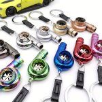 1PC Metal Whistle Metal Turbocharger Keychain Toy Creative Pendant