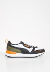 Puma R78 Jr - White- Black-vibrant Orange