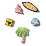 Crocs Surfing 5 Pack Plugs In Neutral - Neutral Onesize