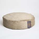 Cord Velour Dog Bed - Khaki Small