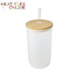 Sublimation 16OZ Frosted Glass Skinny Tumbler