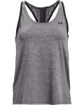 Women's Ua Knockout Mesh Back Tank - Jet Gray Light Heather Sm