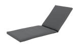 Texty Pool Lounger Cushion 100% Recycled Anthracite 1.80MX63CMX5CM