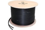 GSLINKRG59-0 5-500 RG59 Coaxial Power Cable Black 500 Metres