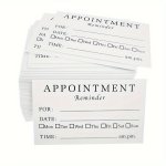 A Pack Of 50/100 Appointment Reminder Cards Suitable For Dentists Therapists Doctors And Hair Salons Simple Style 8.89 Cm X 5.08