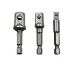 3 Pcs set Socket Bit Extension Bar Hex Shank Adapter Drill Nut Driver Power Drill Bit 1 4 3 8 1 2 Inch LENGTH:50MM