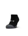 Adult Heatgear No Show Socks 3-PACK - Black Black Steel XL
