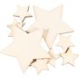 Dala Die-cut Wood Pack - Assorted Stars 12 Pack