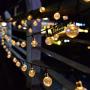 Litehouse Solar Bubble Ball LED Fairy Lights - 50 Leds - 5M