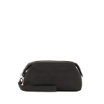 Rsg Leather Washbag -black