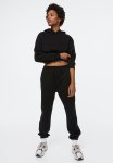 High-waisted Joggers - Black