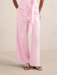 Posey Petite Linen Wide Leg Pants - 16 Cherry Blossom Co-ord