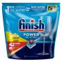 Finish 42S Auto Dishwasher Tablets All In 1 Max Tabs Lemon Dishwasher Detergent Cuts Through Grease