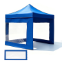 3X3M Waterproof Canopy Top Cover With Side Walls Oxford Cloth Uv Protection