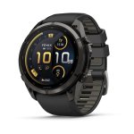 Garmin Fenix 9 Pro Inreach 51MM - Carbon Grey Dlc Titanium With Black pebble Grey Silicone Band