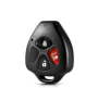 3 Button No Blade Key Case Shell With Logo Compatible With Toyota Fortuner /quantum/hilux