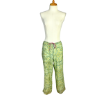 Paisley Print Silk Pants - S