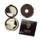 3 Swords Cosmetic Mirror Pl 8318 - Matt Black & Gold