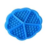 Blue Silicone Waffle Mould
