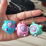 10PCS MINI Rock-paper-scissors Game Keychain Cute Fun Fidget Toys Key Chain Ring Purse Bag Backpack Charm Stress Reduction Party