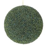 Emerald Green Glitter Foam Bauble 20CM