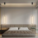 1 2PCS Modern Nordic LED Chandelier Pendant Light 12W Indoor LED Lighting Fixture For Living Room Bedside Aisle Corridor Hanging