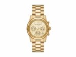 Runway Chronograph Gold-tone Stainless Steel Woman's Watch MK7323
