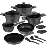 Berlinger Haus Anthracite Collection 15 Piece Titan Non-stick Cookware Set BH8141