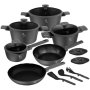 Berlinger Haus Anthracite Collection 15 Piece Titan Non-stick Cookware Set BH8141