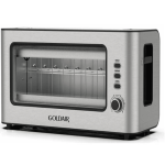 Goldair 2 Slice Glass Toaster -modern Design Browning Control