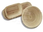 Bread Basket Woven Plastic Dark Brown Round