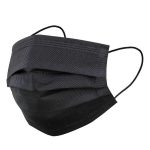 3PLY Disposable Black Face Masks With Ear-loop 50’S