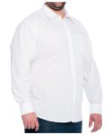Mens Long Sleeve Work Shirt - 8XL White