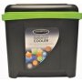 Leisure Quip 26L Cooler Box - Black/green