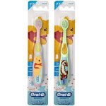 Oral-b Baby Manual Toothbrush Pooh Characters 0-3 Years Old Extra Soft Characters Vary - Pack Of 2