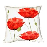 Poppies On White Luxury Scatter