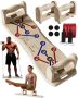 Foldable Push Up Board With Resistance Bands- Eco-friendly Wooden Multi-functional Portable Push Up Bar For Fitness Professional Strength Training Eq