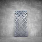 Laser Cut Screen - Design 107 - 1040 X 535 X 20 Rusted Steel Outdoor