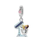 925 Sterling Silver Versatile Eggbeater Charm - Multicolor
