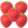 Strawberry Squishy Sensory Fidget Slow Rising Stress Ball Squeeze Toy 5PCS