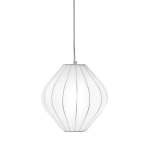 Bubble Onion Fabric Pendant Light White