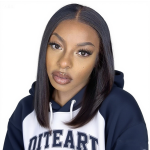 12INCH Brazilian WIG-13X4 Glueless Straight Bob Wig Straight Style