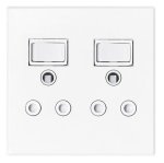 MicroWorld Wall Socket Two Socket 4X4