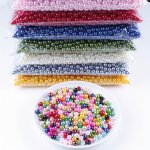 25-500PCS 4-10MM Acrylic Colorful Spacer Loose Beads For Jewelry Making Diy Bracelet Necklace Earrings Tassel Charms Women's Hai