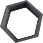 Dsx Malla Shelf Hexagon Shaped Grey W27XD11XH27CM