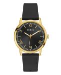 Guess Classic Black Gold Tone Analog Watch