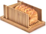 Bread Slicer Toast Loaf Slicer Foldable Bread Cutting Guide Wood Slicer Kitchen Tool Set