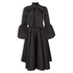 Black Kitty Bow Midi Dress