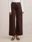 Nicki Petite Mid Rise Straight Jeans - 16 Chocolate